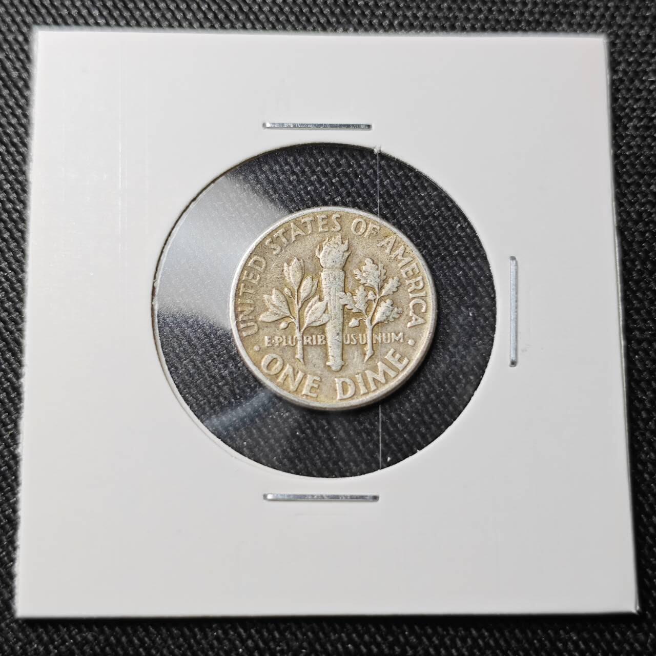 KK钱币收藏小铺 （套币 好品/批量散币 银币）专场  2月预留时间 周末发货  1947美国10分银币