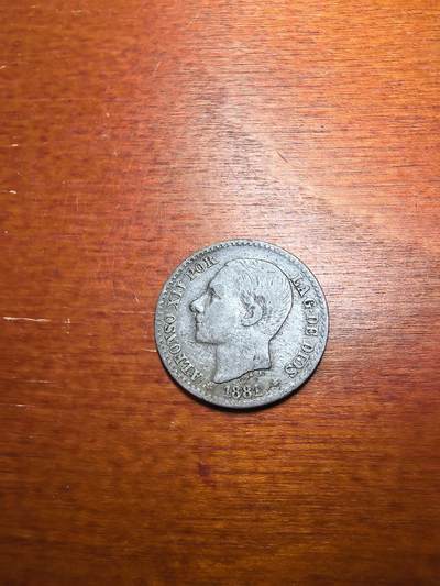 长老汇蛇年精选第七十九场拍卖 - 1881西班牙阿方索十二世50分银币，2.5克835银（3）