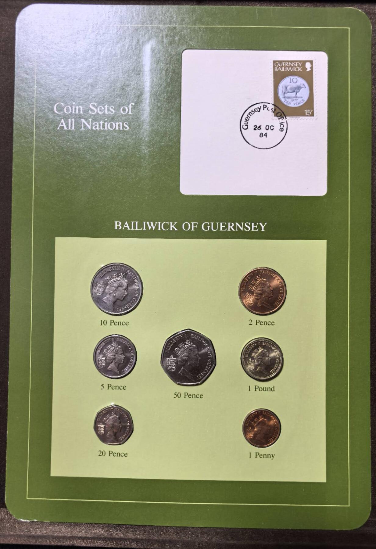 北京马甸外国币专卖第147期，外国币专场，陆续上拍，欢迎关注 福兰克林卡装：格恩济1985年版套币