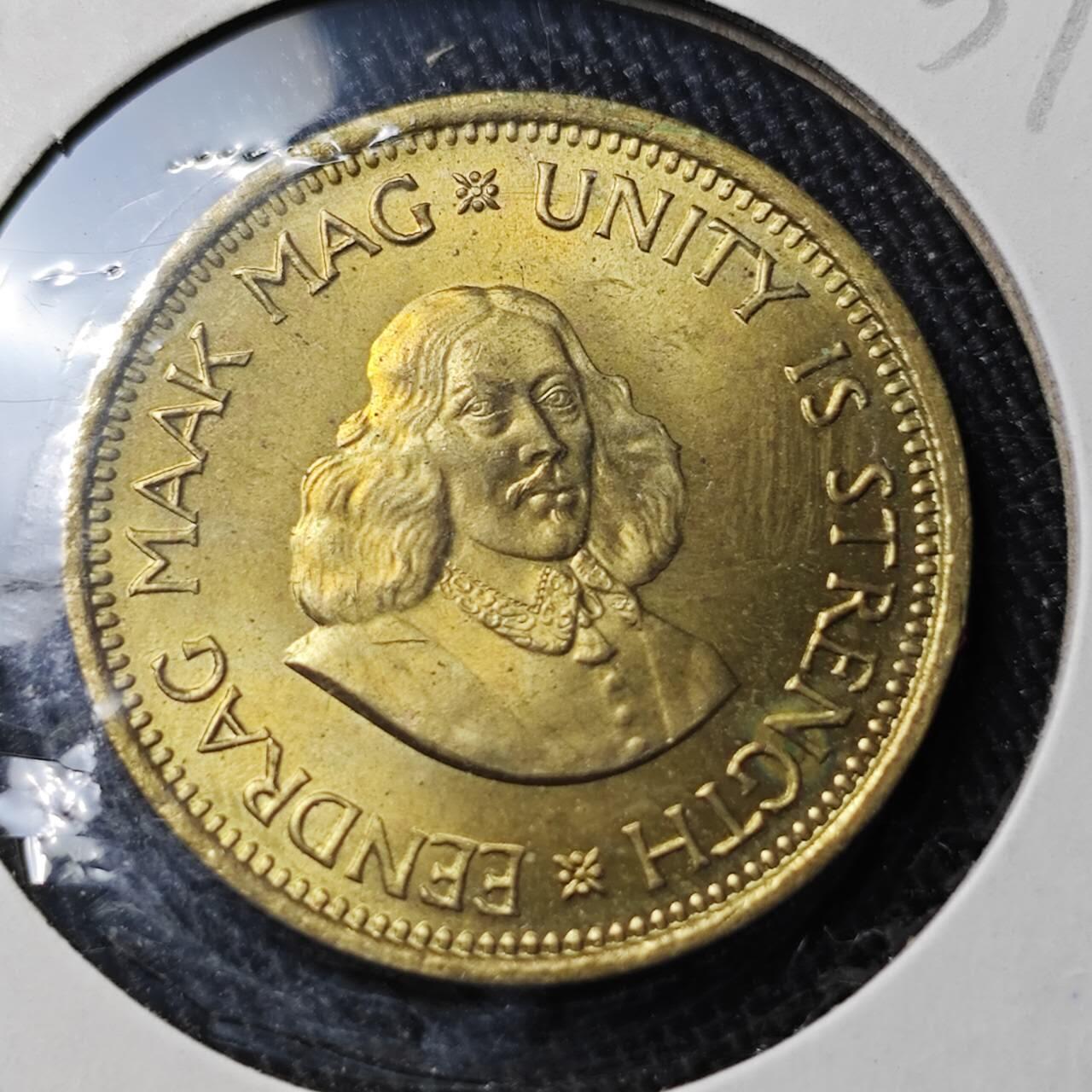 KK钱币收藏小铺 （套币 好品/批量散币 银币）专场  2月预留时间 周末发货  1961南非0.5分铜币 好品