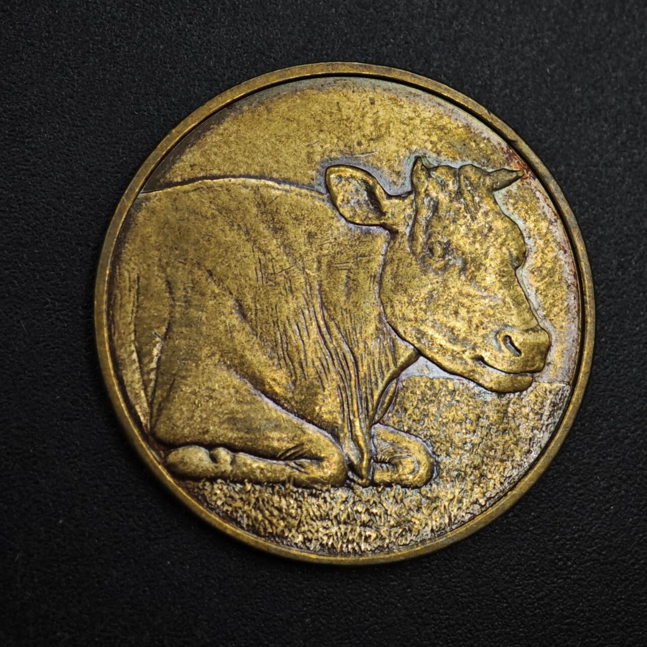 【淘币小摊】实时拍第八百一十拍   散币场   满百包邮可预留二周 每周一统一发货   2021年牛年生肖纪念章