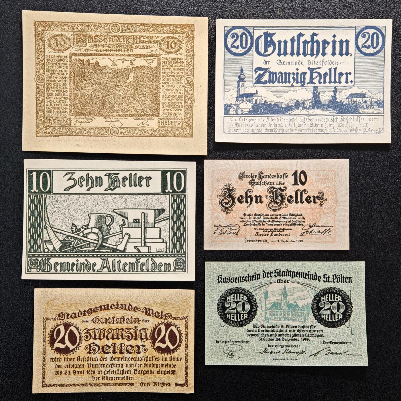 【德藏】世界币章拍卖第155期（拍品征集中~欢迎藏友联系） 10张一组 德国紧急时期纸币