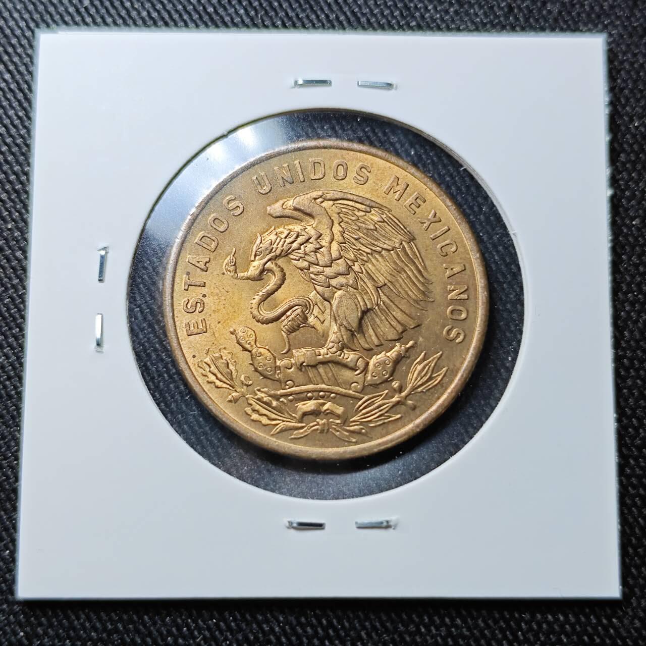 KK钱币收藏小铺 （套币 好品/批量散币 银币）专场  2月预留时间 周末发货   1964墨西哥20分铜币 好品