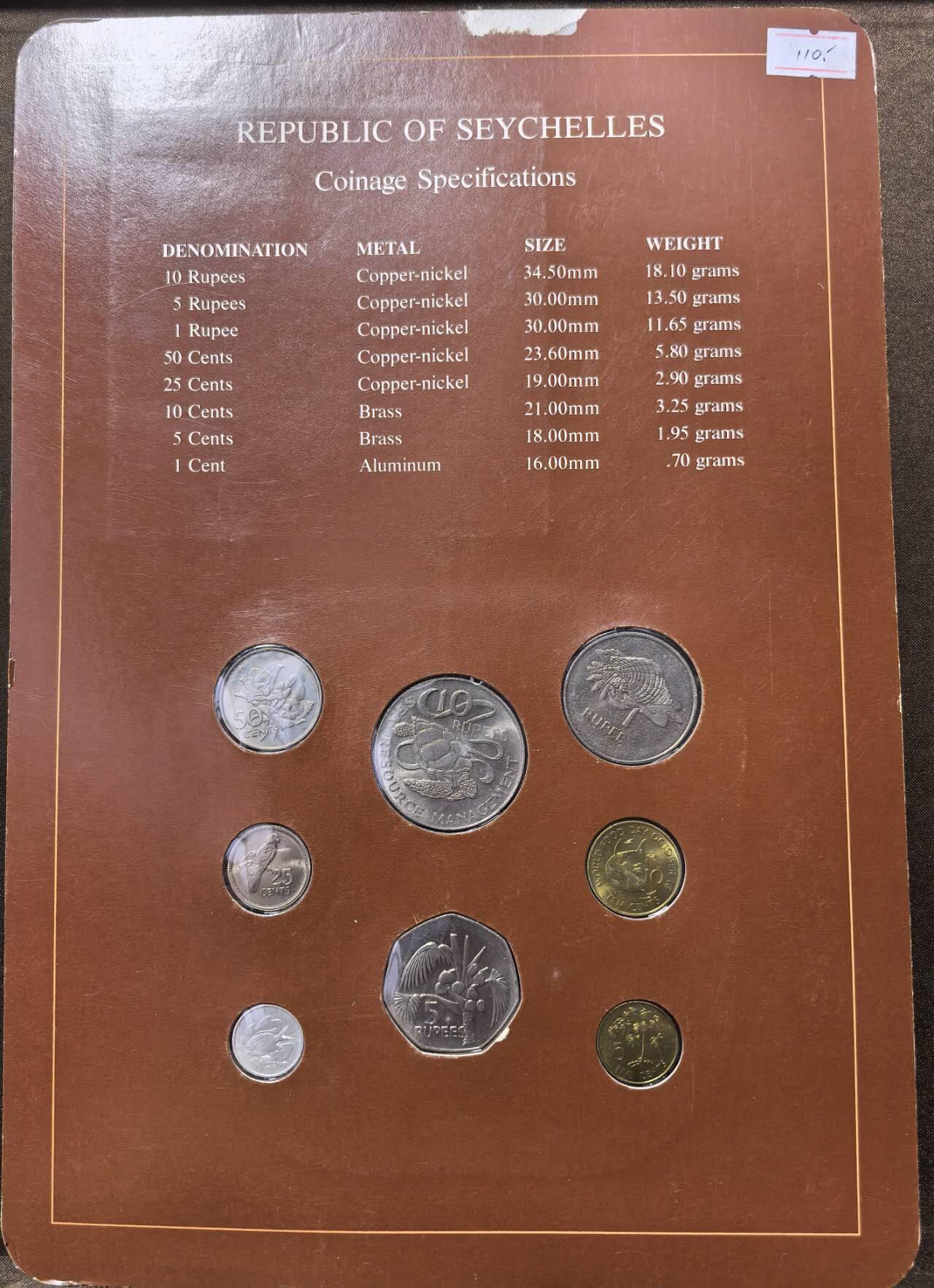 北京马甸外国币专卖第147期，外国币专场，陆续上拍，欢迎关注 福兰克林卡装：塞舌尔套币