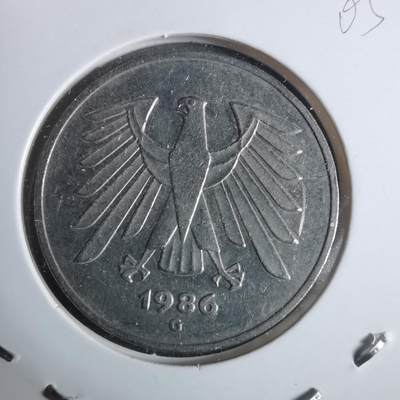 沼泽如烟--第915场 - 德国1986年5马克