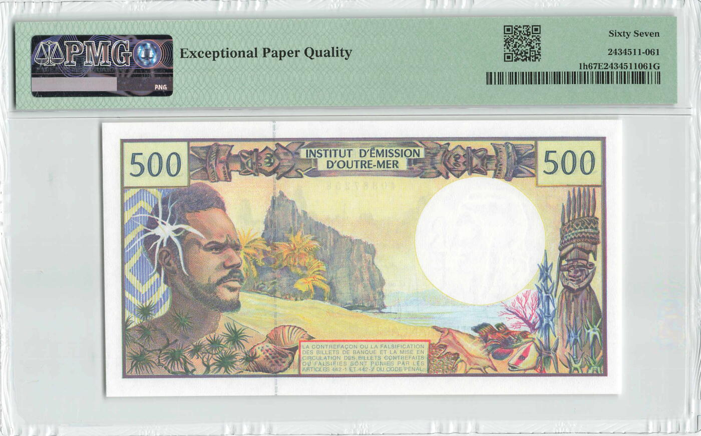 小福收藏拍卖第196期 评级币精选场 本期有68分倒置号布隆迪世界最大纸币 泰国69年10铢纪念钞0A冠百位倒置号  文莱06年500吉令特首年首冠 丹麦经典大松鼠 俄罗斯 玻利维亚 东加勒比 亚美尼亚等多国精美高分珍稀老钞精品纸币 法属太平洋 1992年 500法郎 尾8 PMG67 EPQ