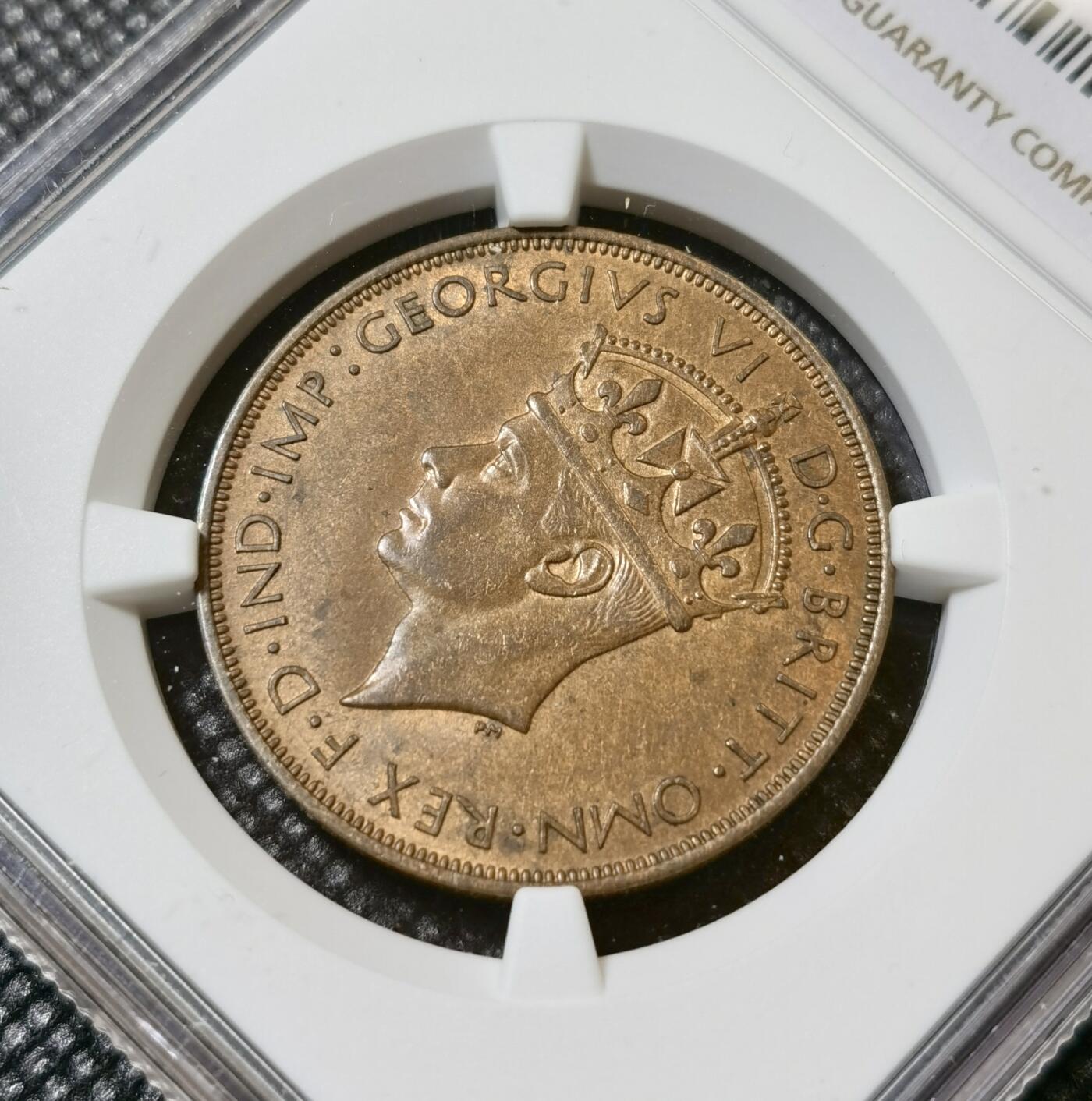 甄臻铺-世界币章拍卖（第40期）送拍享返佣金等优惠多多 NGC-MS63BN 英属泽西岛1947 1/12先令铜币，比本土便士少很多，状态极好