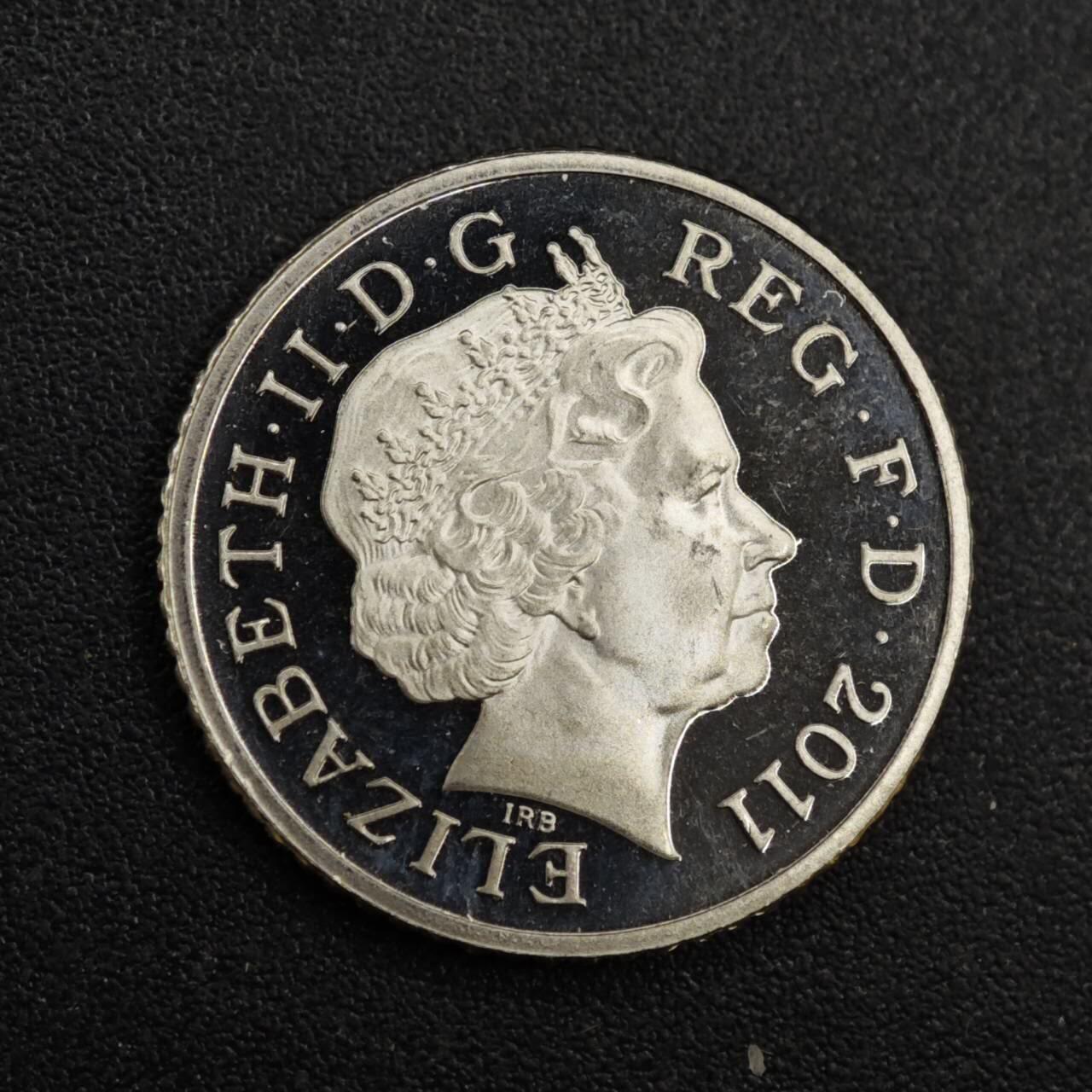 【淘币小摊】实时拍第八百一十拍   散币场   满百包邮可预留二周 每周一统一发货   英国2011年5便士精制币