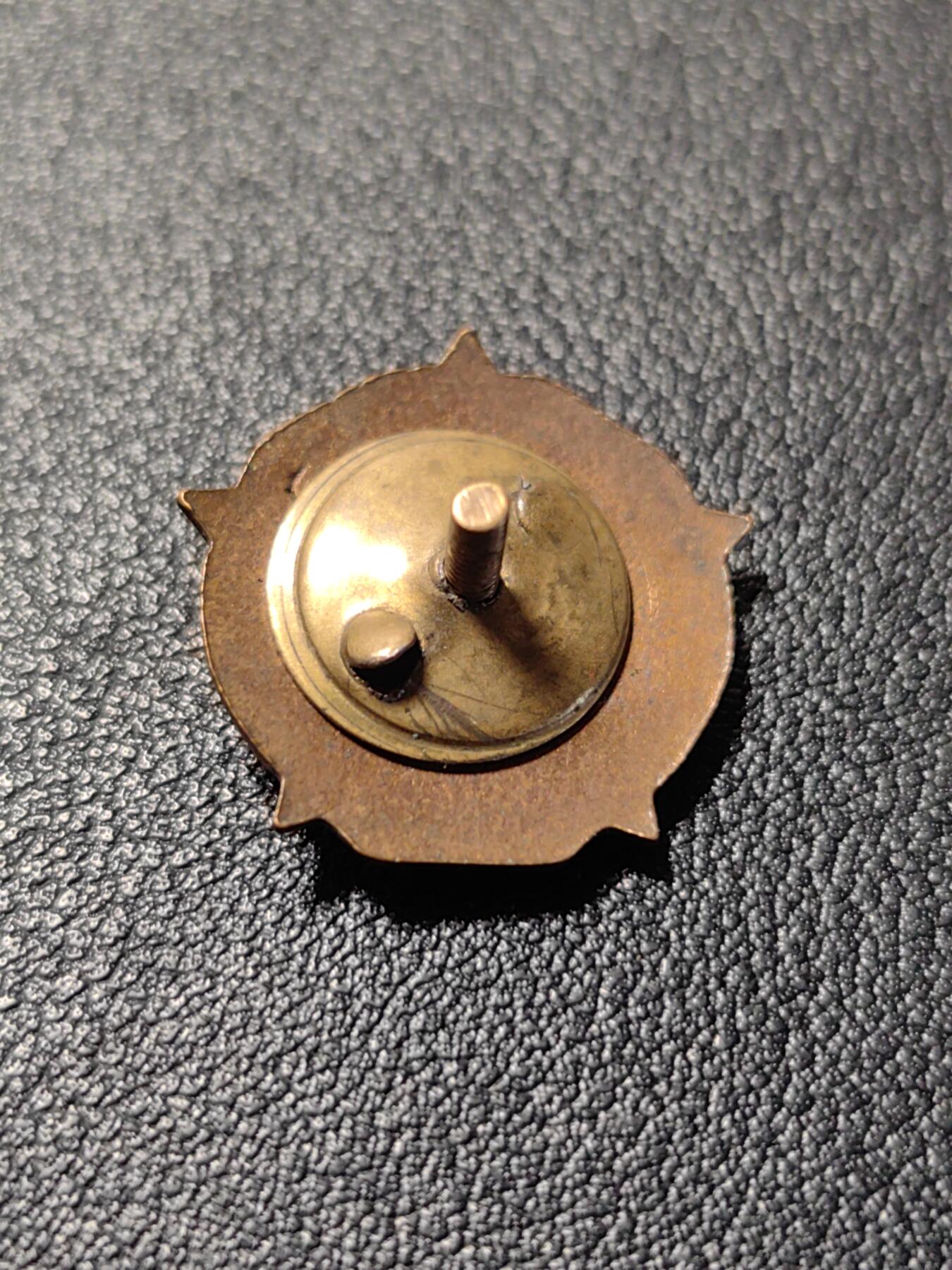 靖甫拍卖第十二场 保加利亚“赶走法西斯 解放人民”证章 铜珐琅