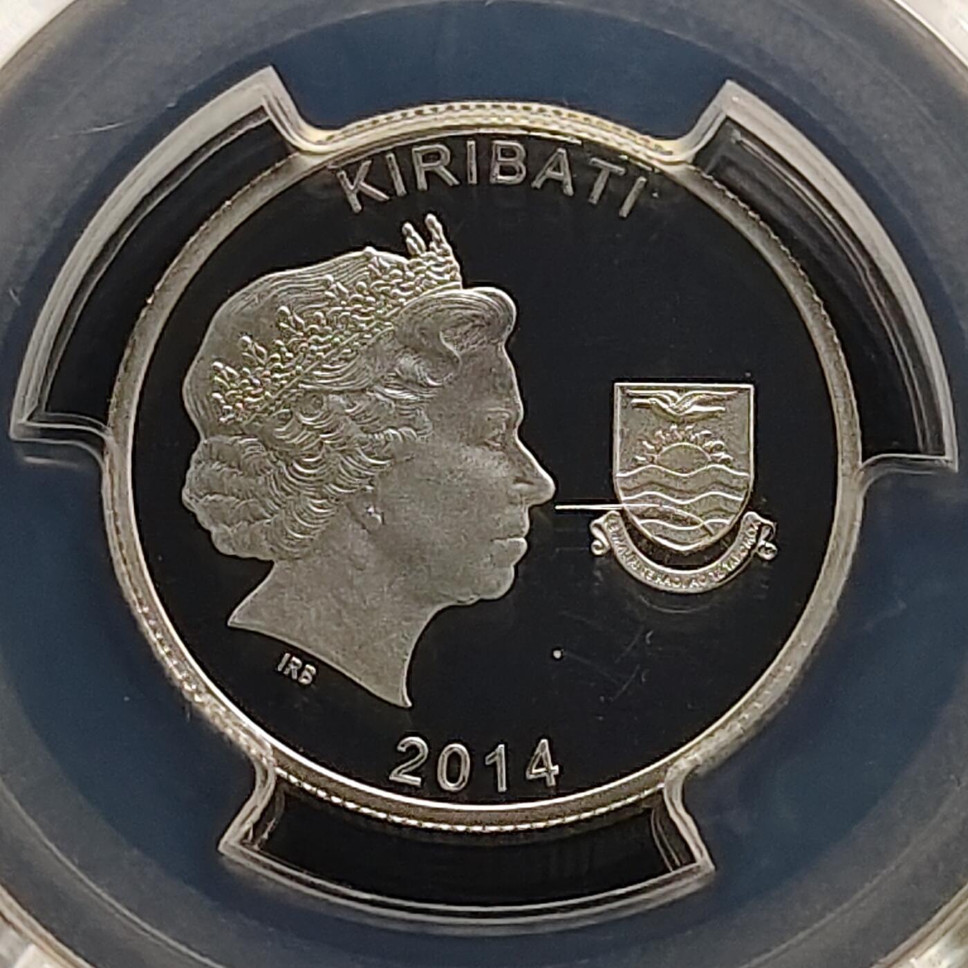 【全场包邮】纯粹捡漏拍481场（免费代拍第18场） 基里巴斯2014年10元铭记一战系列奔赴精制纪念银币-PCGS PR69 DCAM