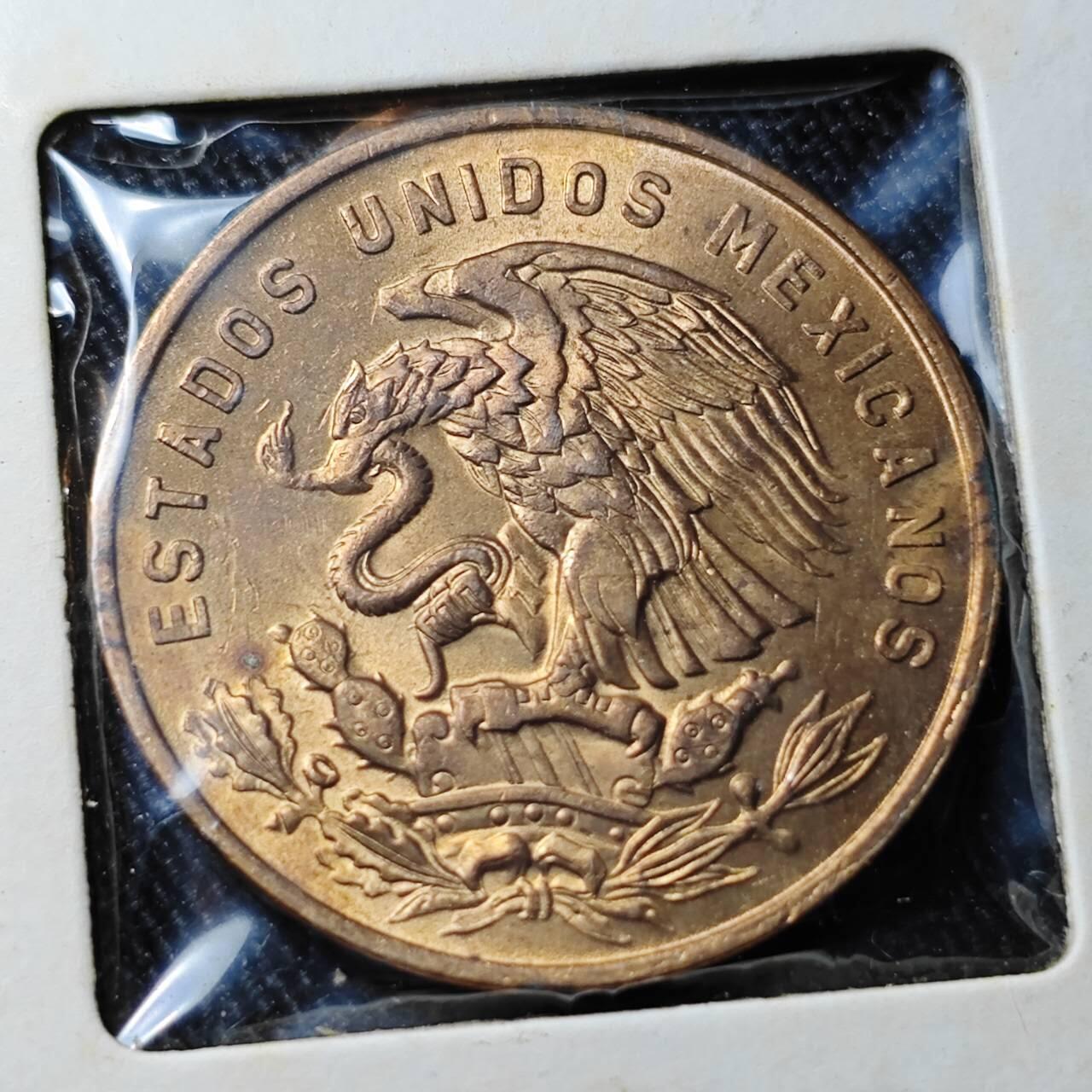 KK钱币收藏小铺 （套币 好品/批量散币 银币）专场  2月预留时间 周末发货   1965墨西哥20分铜币 好品