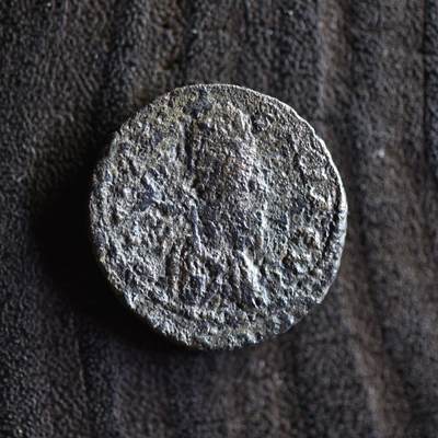 【良泉】第42期【自动场】12月4日晚19.30点开拍！99枚域外古代钱币专场  - 【罕见】公元238-244年【古罗马】奥斯若恩王国铜币 戈尔迪安三世和阿布加尔十世 埃德萨城打制，4.98克