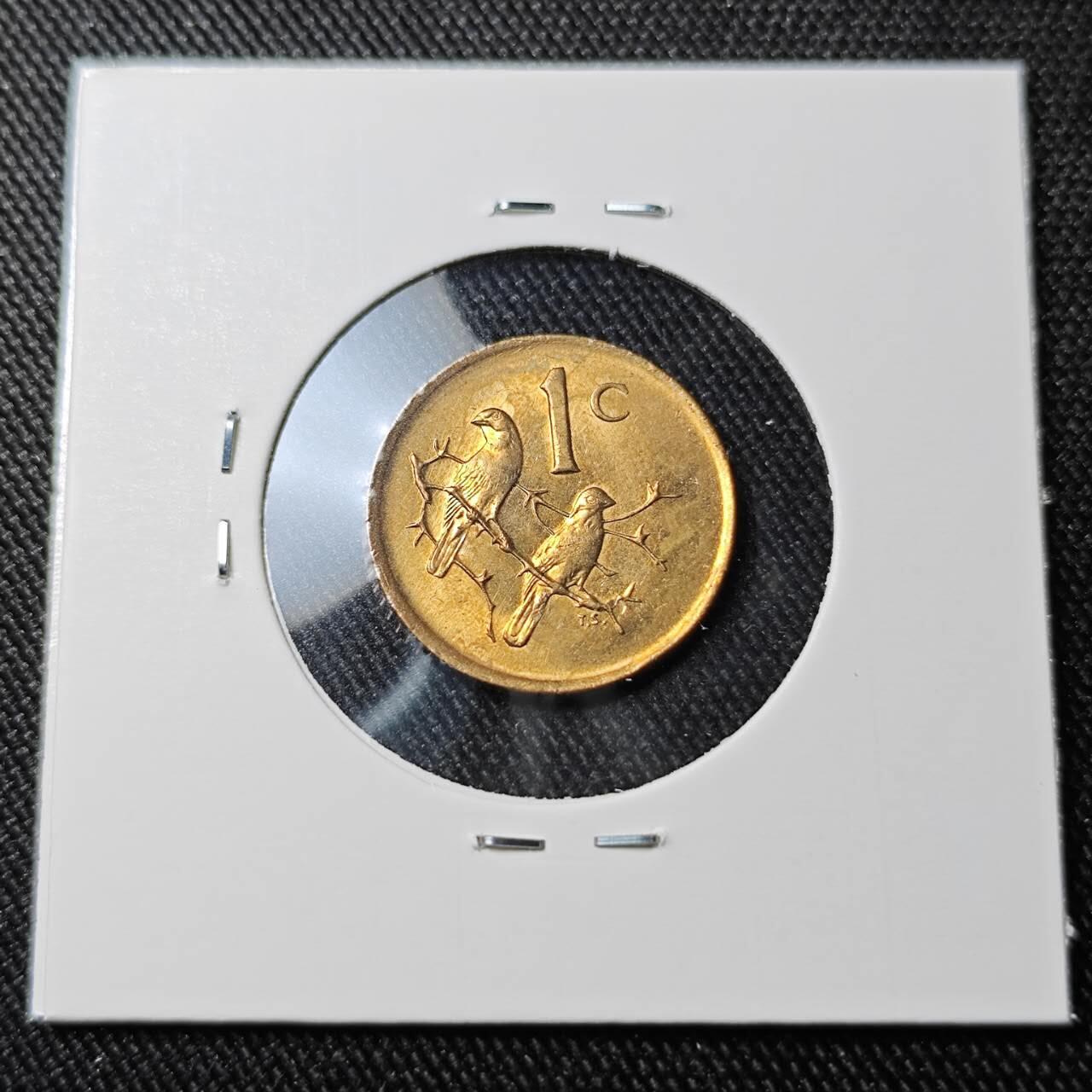 KK钱币收藏小铺 （套币 好品/批量散币 银币）专场  2月预留时间 周末发货  1983南非1分铜币 好品