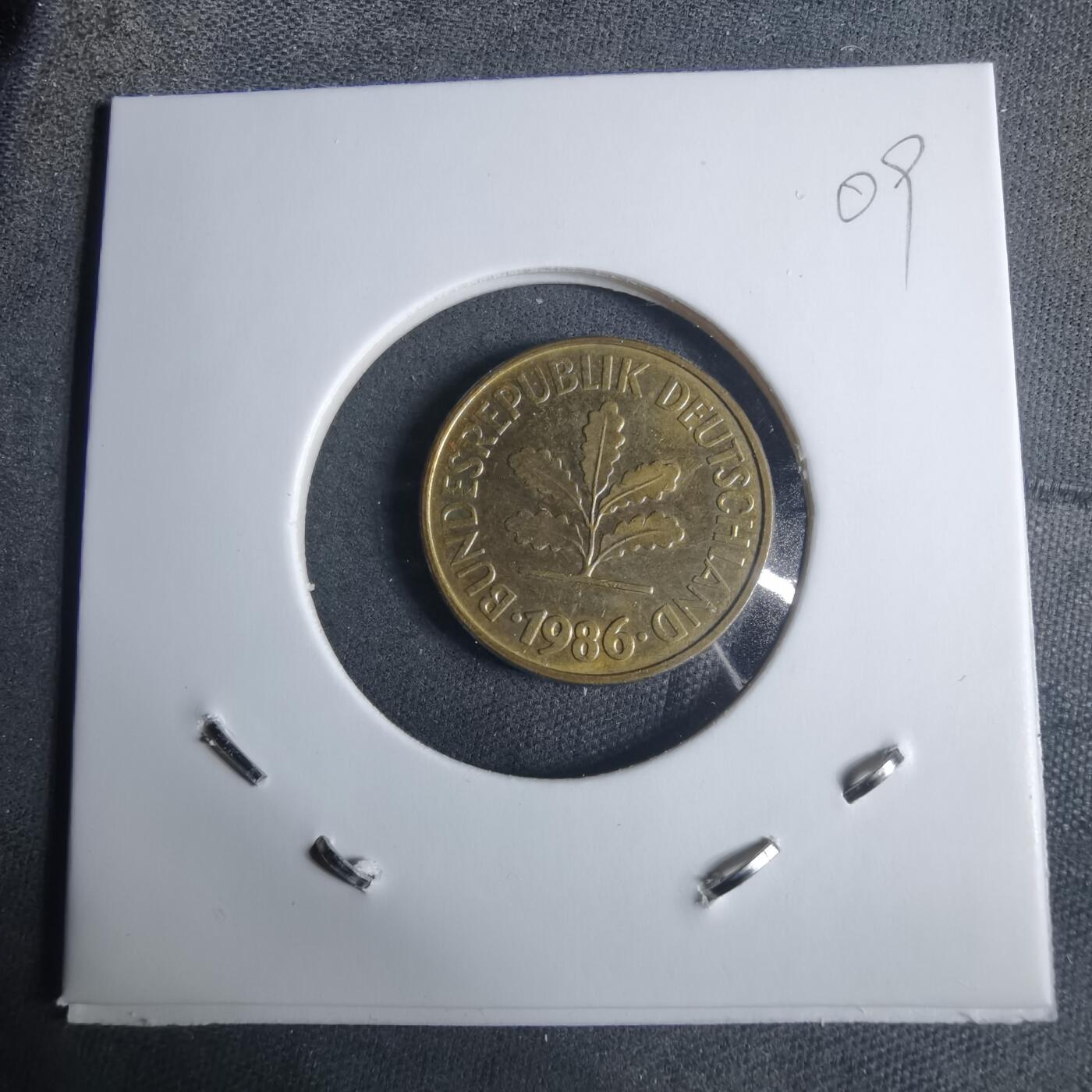 沼泽如烟--第915场 德国1986年5芬尼