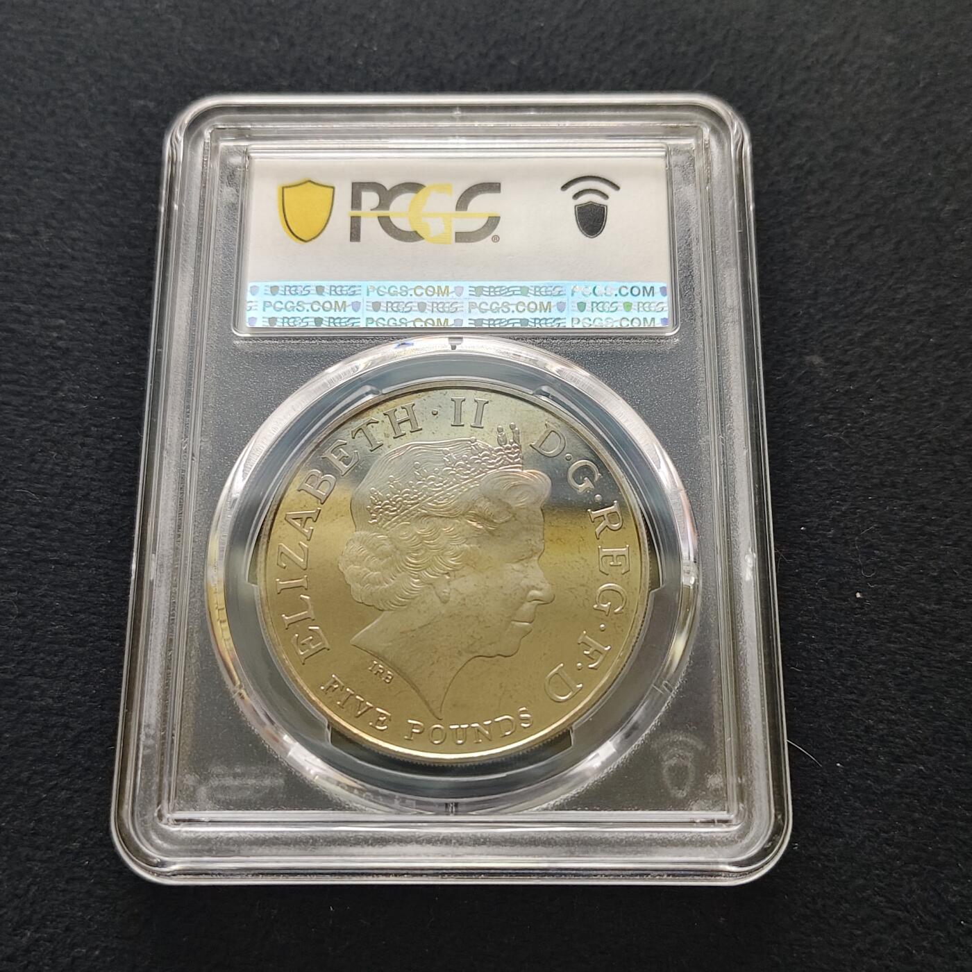 【全场包邮】纯粹捡漏拍481场（免费代拍第18场） 英国2005年5镑特拉法尔加海战200周年纳尔逊将军精制克朗型纪念币-PCGS PR67 DCAM