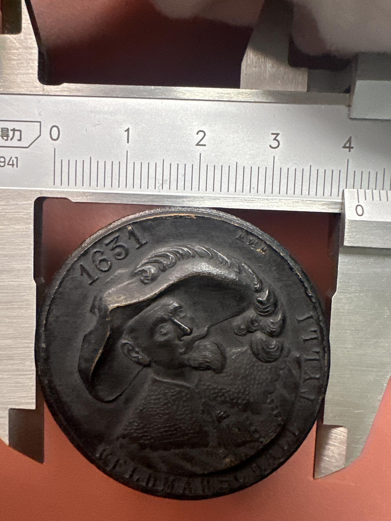 12.4铜章专场 1923年纪念德国浪漫之路名城——罗滕堡著名历史传说“获救的酒杯”的纪念章 铸铝