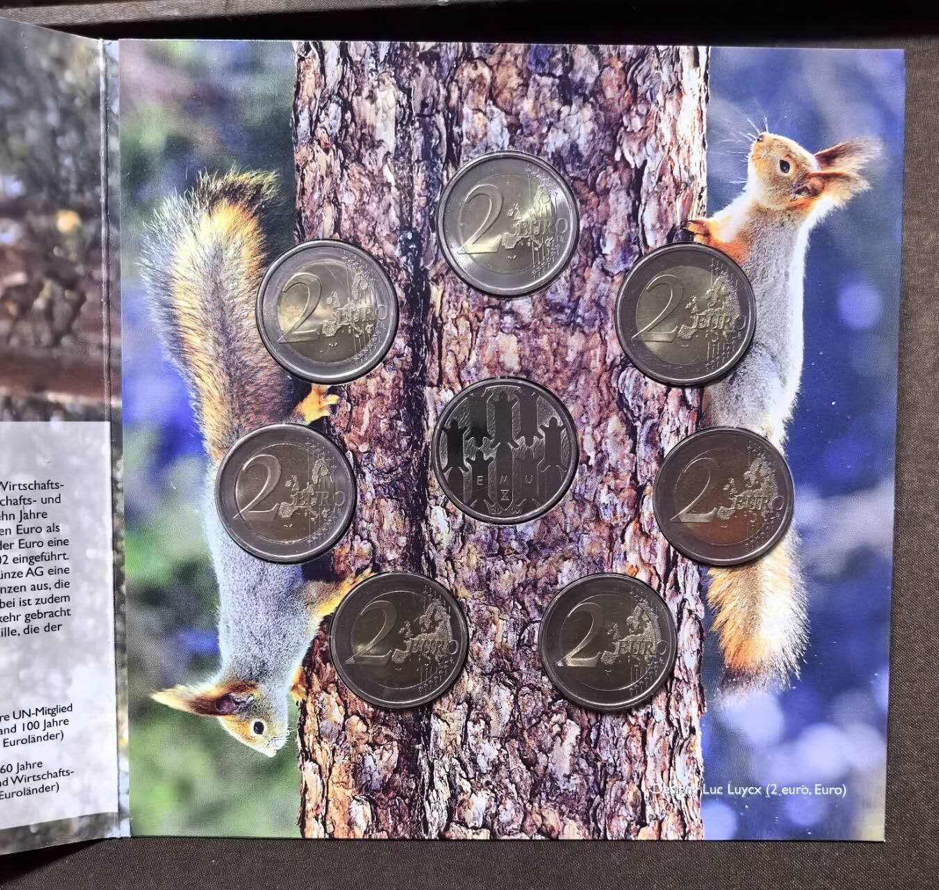 北京马甸外国币专卖第147期，外国币专场，陆续上拍，欢迎关注 价格稳步上升的芬兰2004-2009年2欧元纪念币7枚套 含欧盟东扩 造币厂卡装，