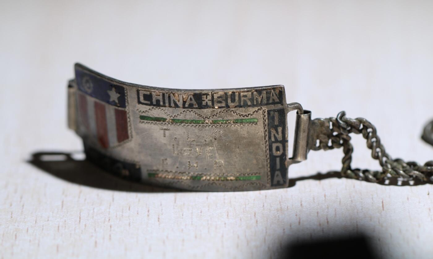 大猫徽章拍卖 第283期 CBI 中缅印战区 飞行员银制手链