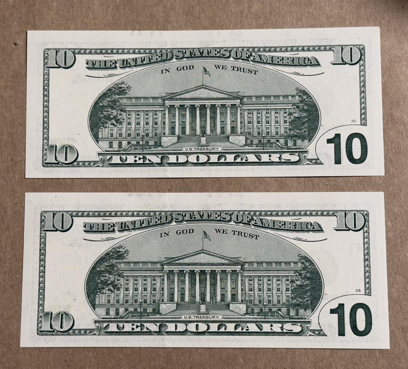 【礼羽收藏】🌏世界钱币拍卖第113期 99年首发大头10美元补号两张unc品相