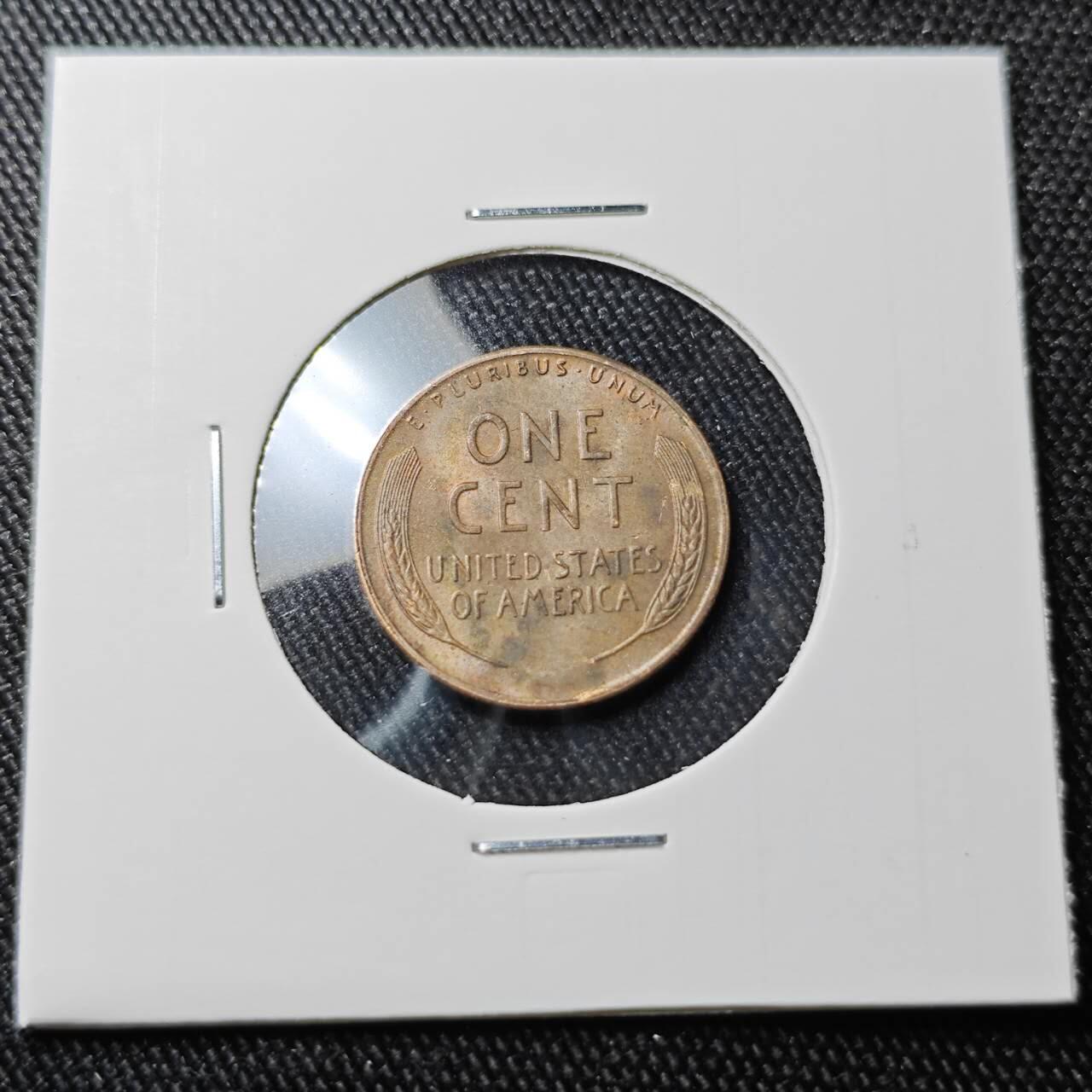 KK钱币收藏小铺 （套币 好品/批量散币 银币）专场  2月预留时间 周末发货   1951美国麦穗一分铜币 S厂 好品