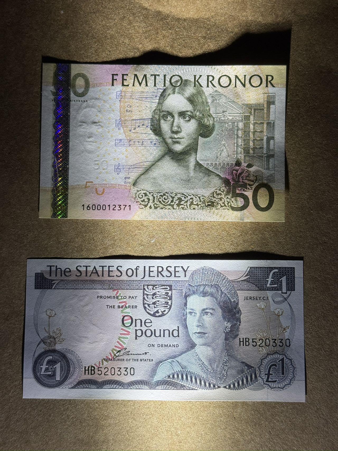 【礼羽收藏】🌏世界钱币拍卖第113期 夜莺泽西美女钞两张无4.7unc品相