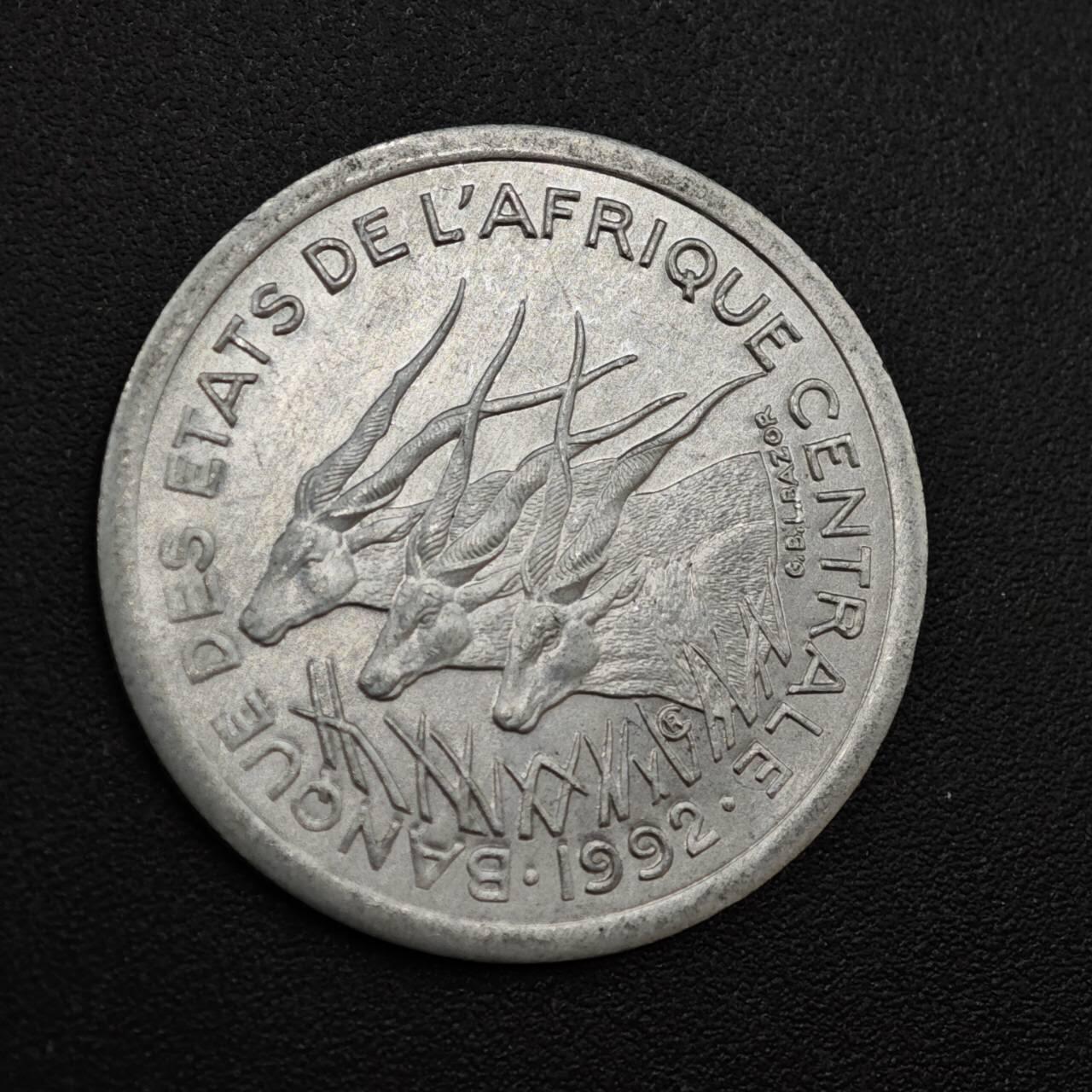 【淘币小摊】实时拍第八百一十拍   散币场   满百包邮可预留二周 每周一统一发货   中非1992年1法郎铝币