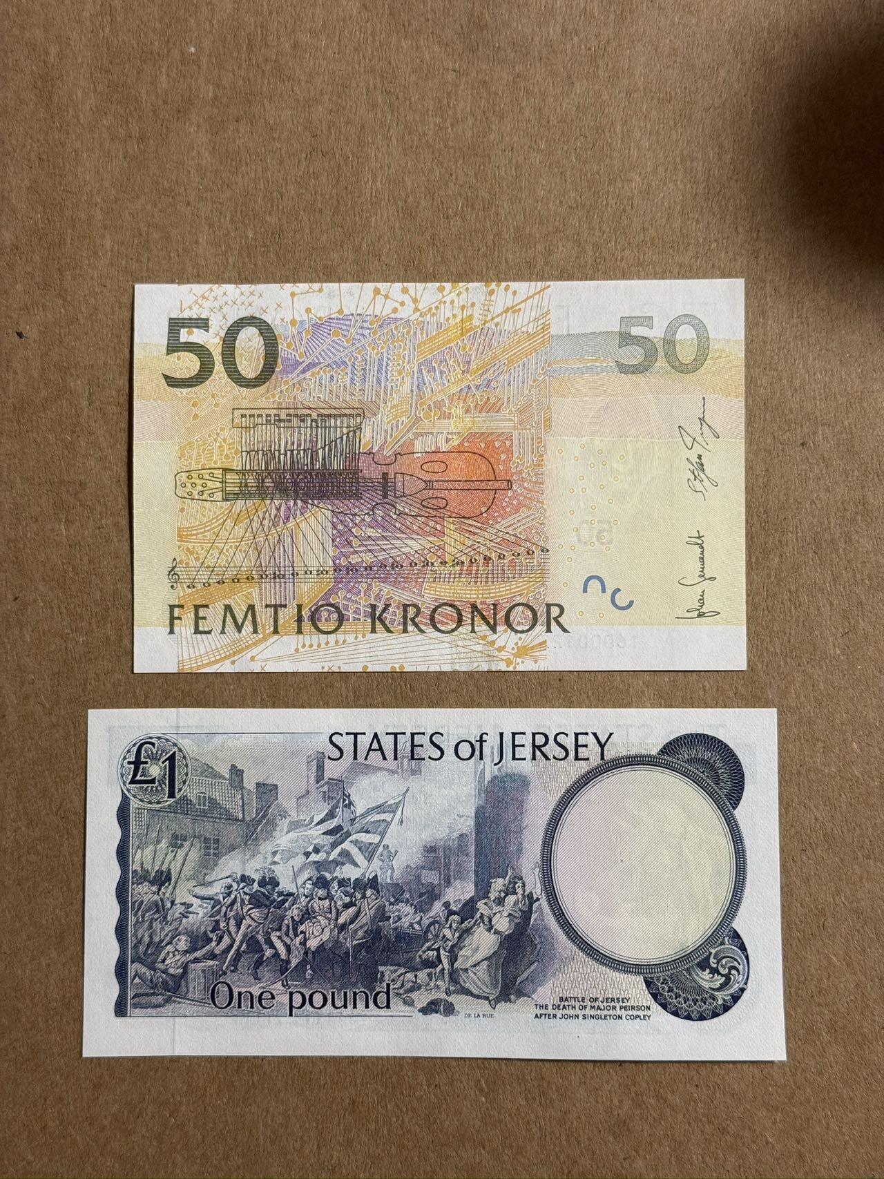 【礼羽收藏】🌏世界钱币拍卖第113期 夜莺泽西美女钞两张无4.7unc品相