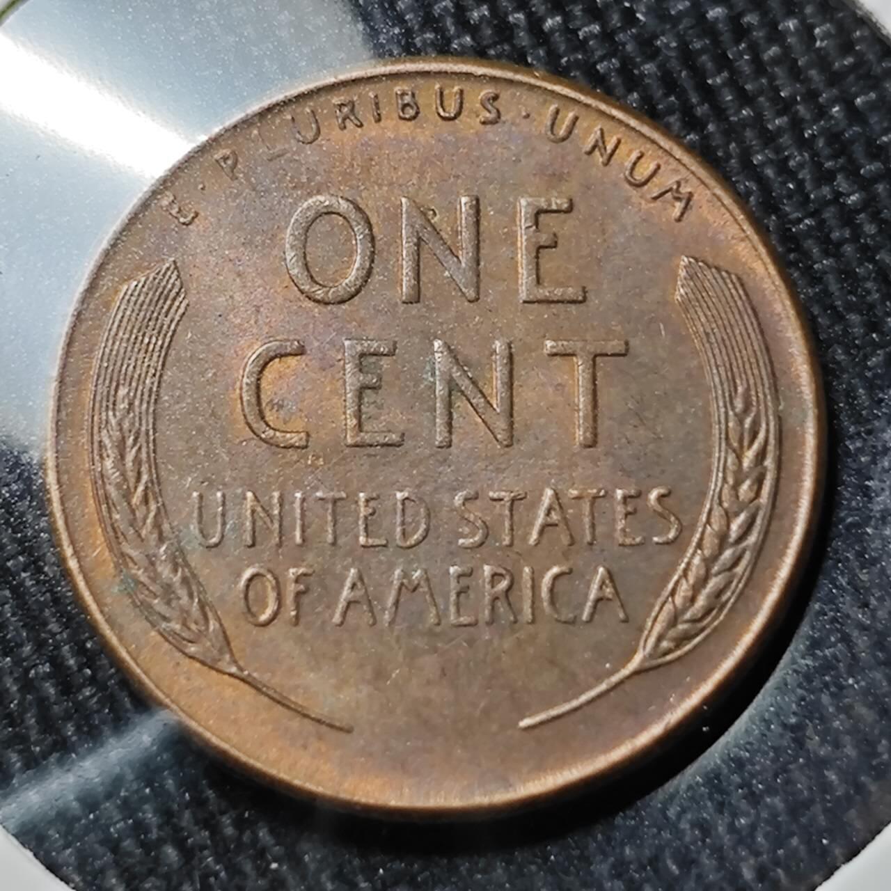 KK钱币收藏小铺 （套币 好品/批量散币 银币）专场  2月预留时间 周末发货   1947美国麦穗一分铜币 S厂 好品