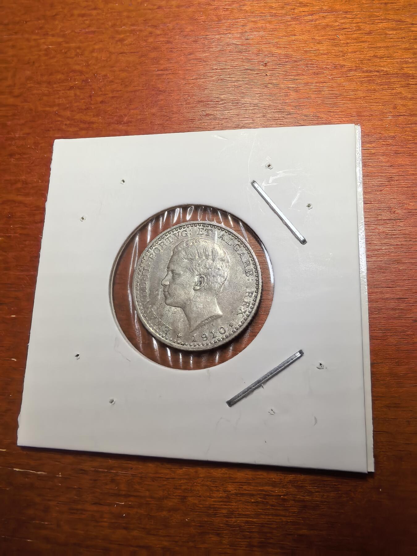 长老汇蛇年精选第七十九场拍卖 1910葡萄牙曼努埃尔二世100瑞斯银币，好品，克书MS60分22美金