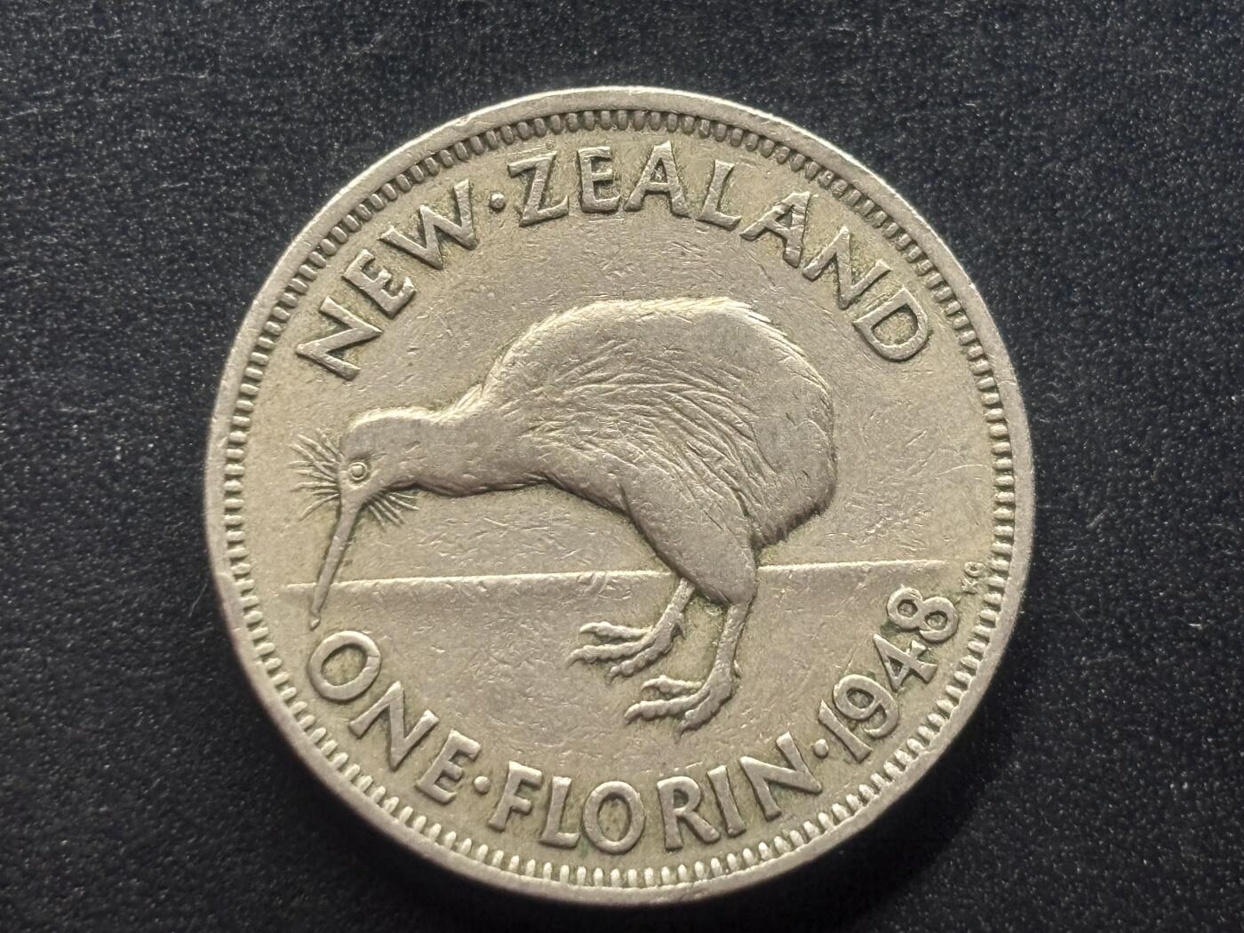 邮泉阁限时拍卖第三十七场 英国殖民地、属地硬币专场（硬币在国外。请付邮费6元。） 新西兰1948年2先令