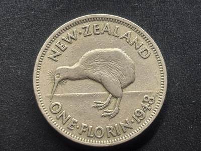 邮泉阁限时拍卖第三十七场 英国殖民地、属地硬币专场（硬币在国外。请付邮费6元。） - 新西兰1948年2先令