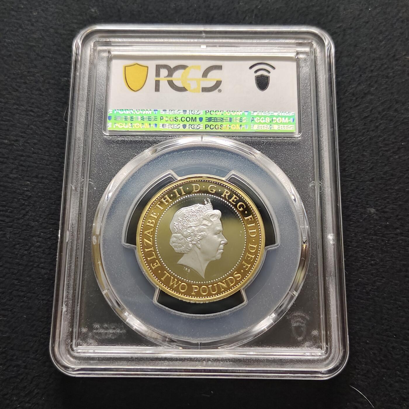 【全场包邮】纯粹捡漏拍481场（免费代拍第18场） 英国2011年2镑詹姆斯国王圣经400周年精制银镀金纪念银币-PCGS PR68 DCAM