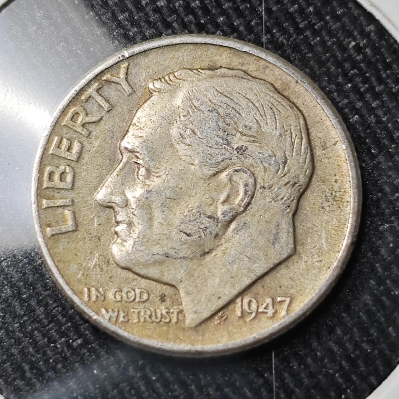 KK钱币收藏小铺 （套币 好品/批量散币 银币）专场  2月预留时间 周末发货  1947美国10分银币