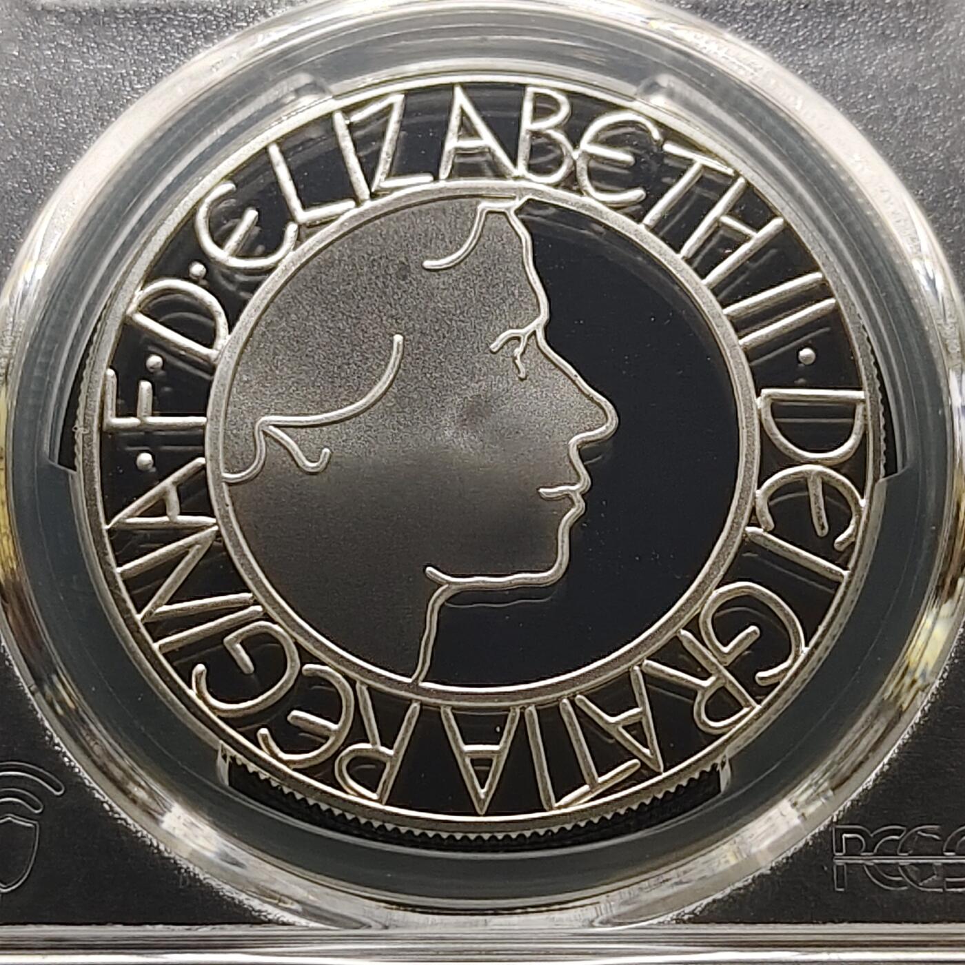 【全场包邮】纯粹捡漏拍481场（免费代拍第18场） 英国2003年5镑女王加冕50周年官方精制克朗型纪念银币-PCGS PR69 DCAM