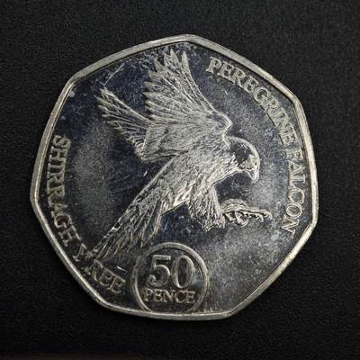 【淘币小摊】实时拍第八百一十拍   散币场   满百包邮可预留二周 每周一统一发货   - 马恩岛2023面查尔斯三世50便士纪念币