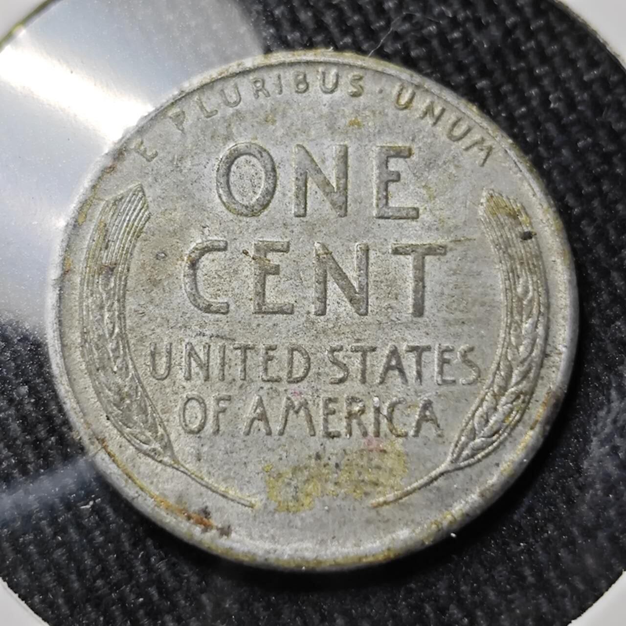 KK钱币收藏小铺 （套币 好品/批量散币 银币）专场  2月预留时间 周末发货  1943美国1分麦穗铁币 底板干净！