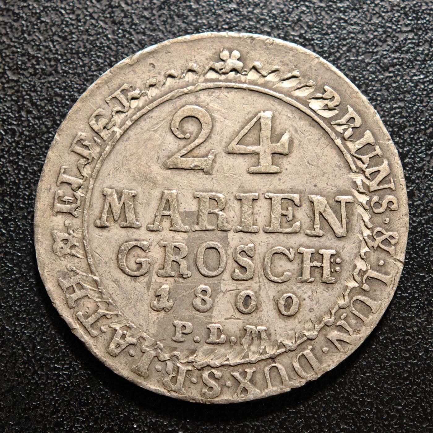 【德藏】世界币章拍卖第155期（拍品征集中~欢迎藏友联系） 1800年 德国布伦斯卢恩卡伦汉宁2/3泰勒银币 直径约：33.6mm；重约：12.8g