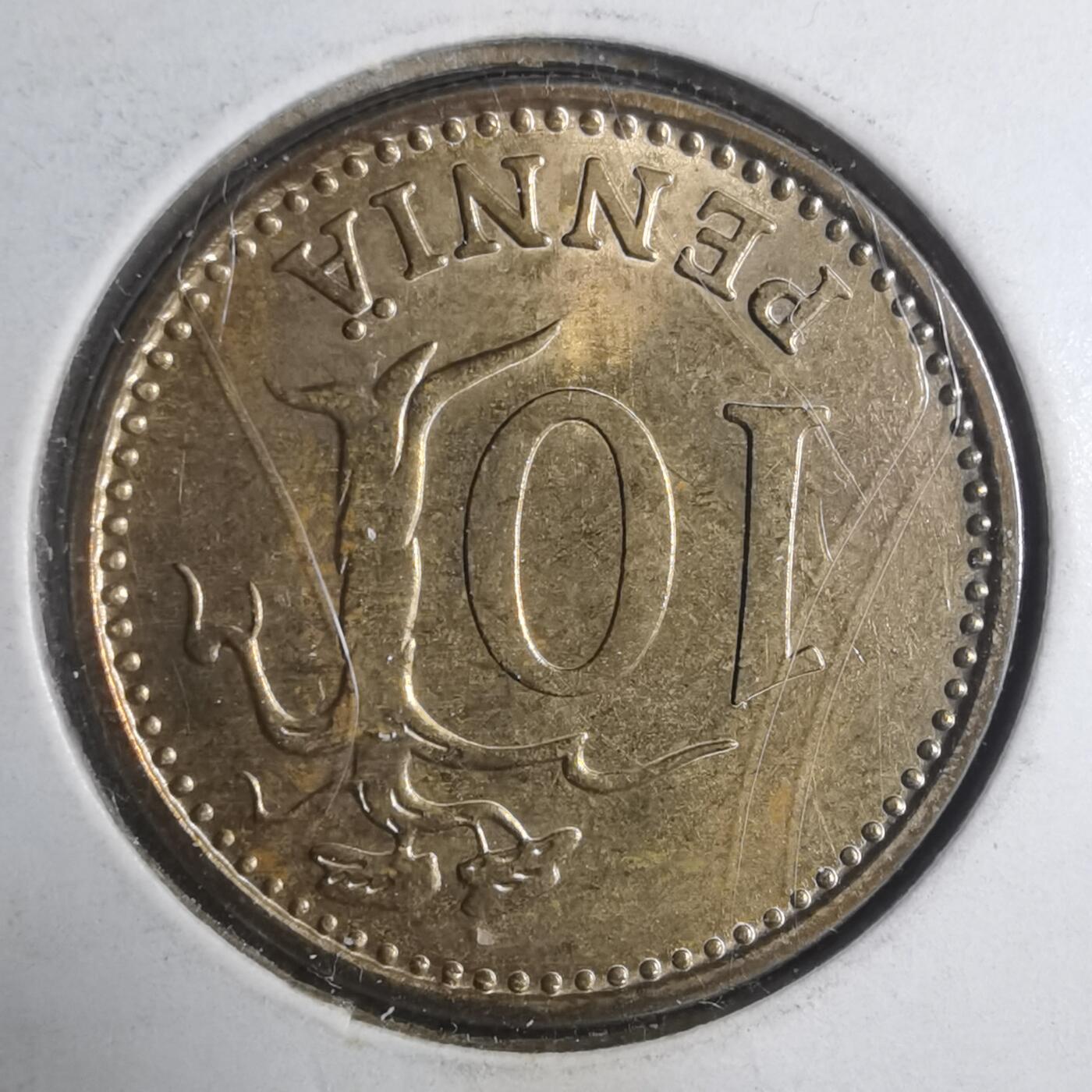 沼泽如烟--第915场 芬兰1973年10芬尼