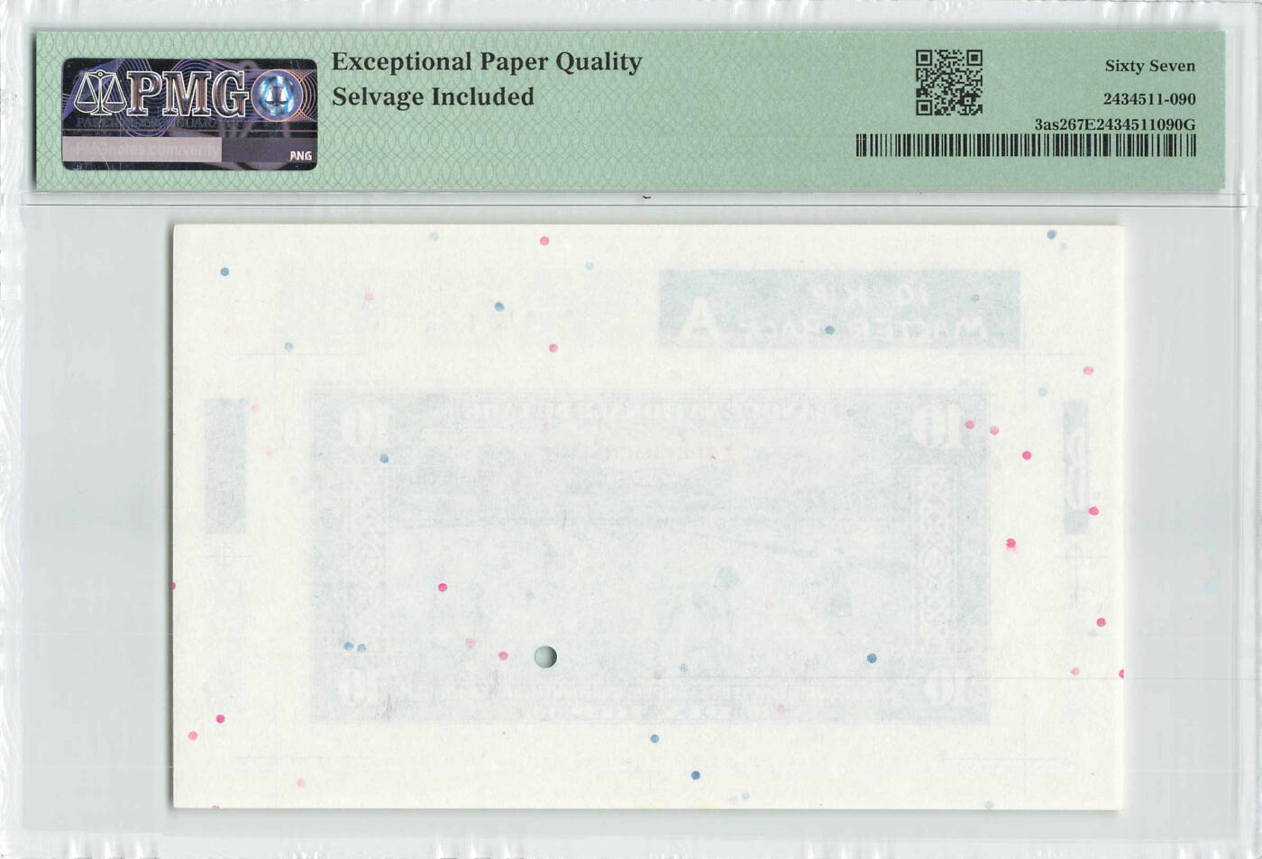 小福收藏拍卖第196期 评级币精选场 本期有68分倒置号布隆迪世界最大纸币 泰国69年10铢纪念钞0A冠百位倒置号  文莱06年500吉令特首年首冠 丹麦经典大松鼠 俄罗斯 玻利维亚 东加勒比 亚美尼亚等多国精美高分珍稀老钞精品纸币 老挝 1957年 10基普 中国代印 少见背面样钞 PMG67 EPQ 季军分