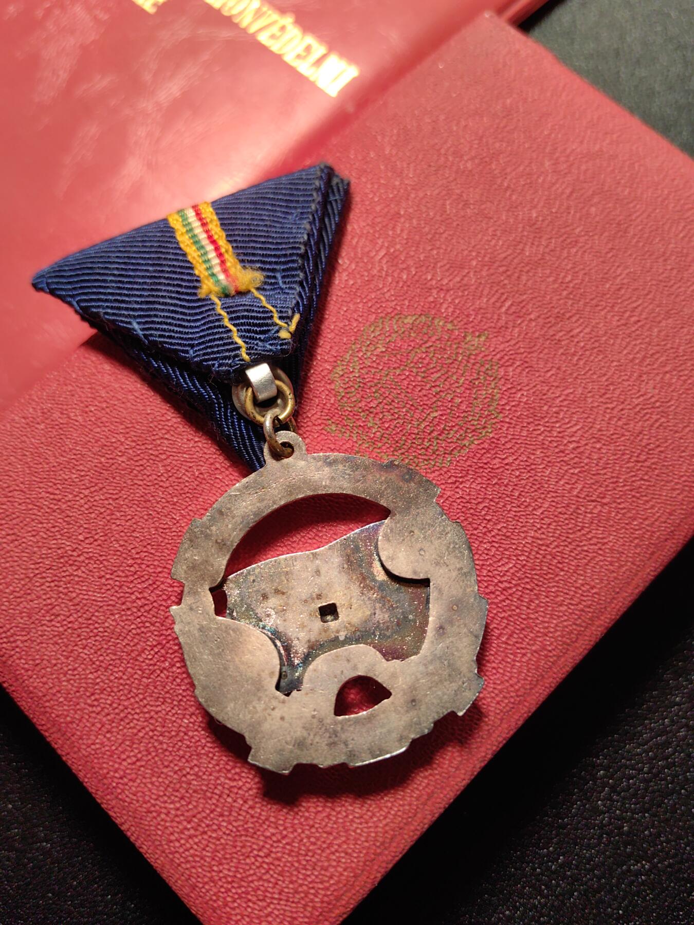 靖甫拍卖第十二场 匈牙利银级为祖国服务勋章原盒大小证