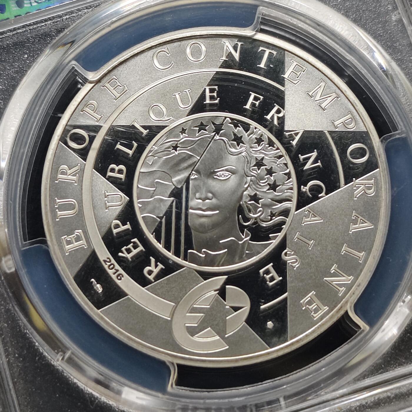 【全场包邮】纯粹捡漏拍481场（免费代拍第18场） 法国2016年10欧元当代欧洲精制纪念银币-PCGS PR68 DCAM