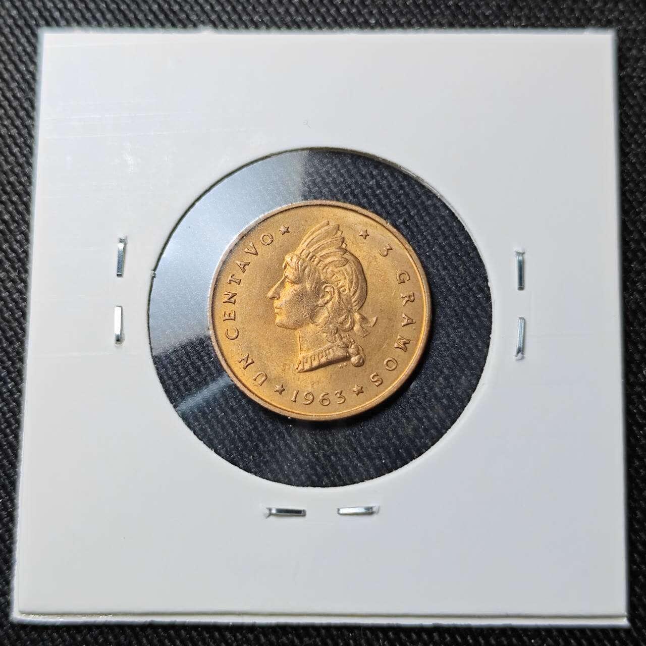 KK钱币收藏小铺 （套币 好品/批量散币 银币）专场  2月预留时间 周末发货  1963多米尼加1分纪念币 好品