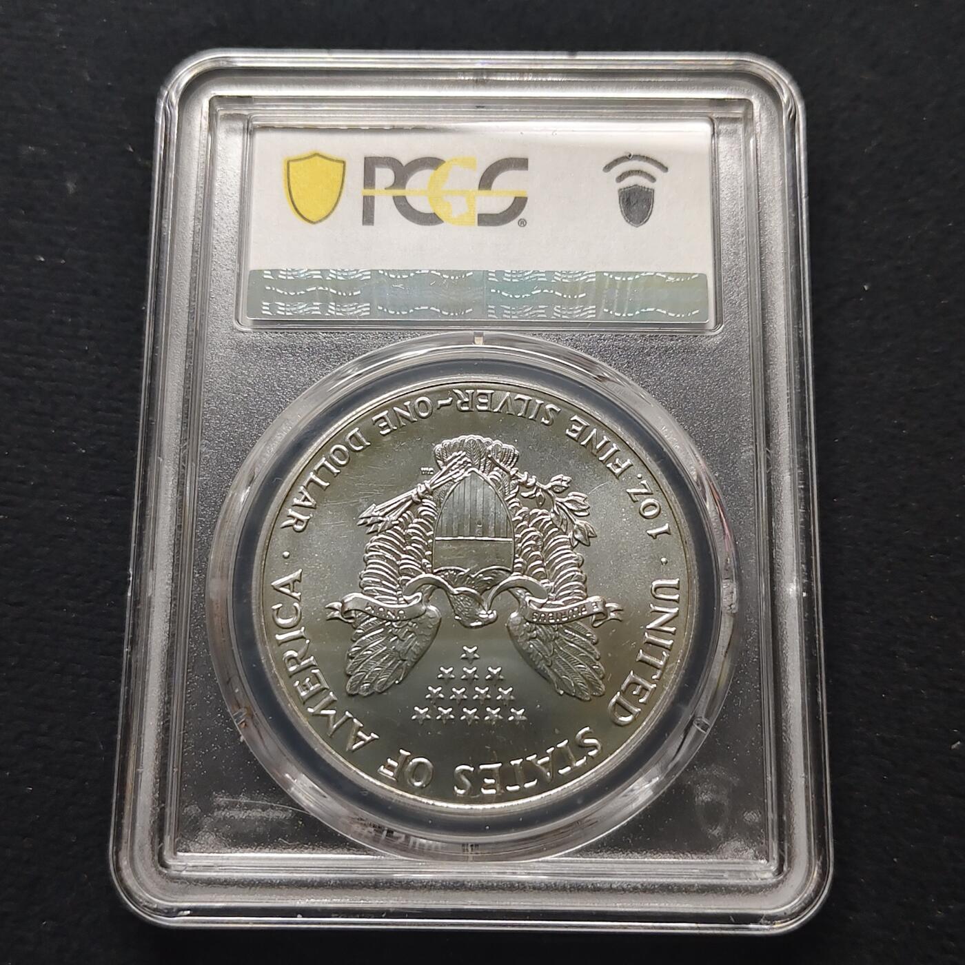 【全场包邮】纯粹捡漏拍481场（免费代拍第18场） 美国1990年行走女神1元1盎司31.1克纯银币-PCGS MS67