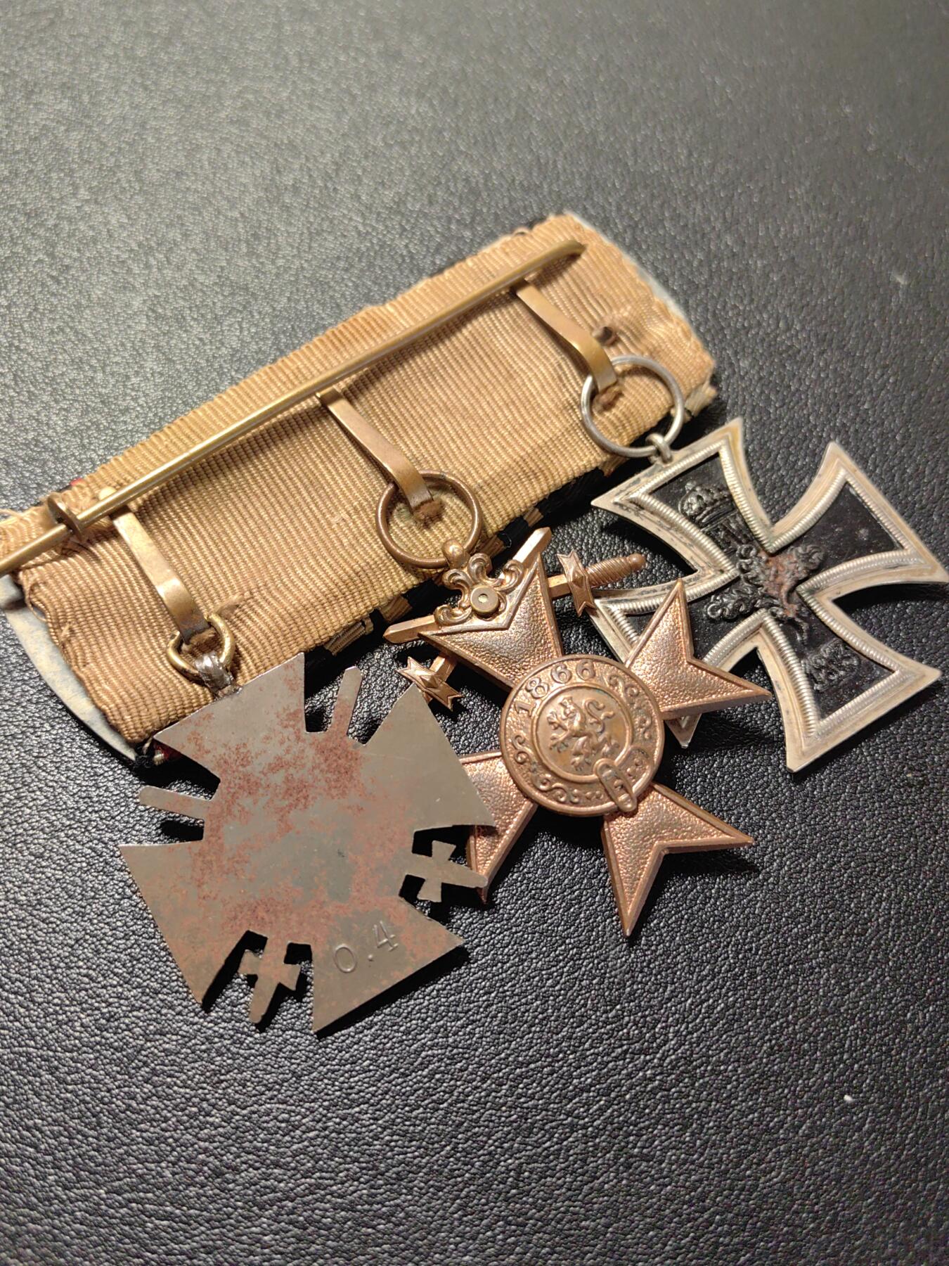 靖甫拍卖第十二场 帝德一战勋奖章联排 二铁 巴伐利亚军功 兴登堡十字