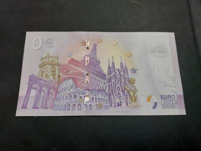 博彦收藏  4月25日 8点  钱币专场 欧洲 2023 兔年 0 欧元纪念钞  非真钞 UNC 