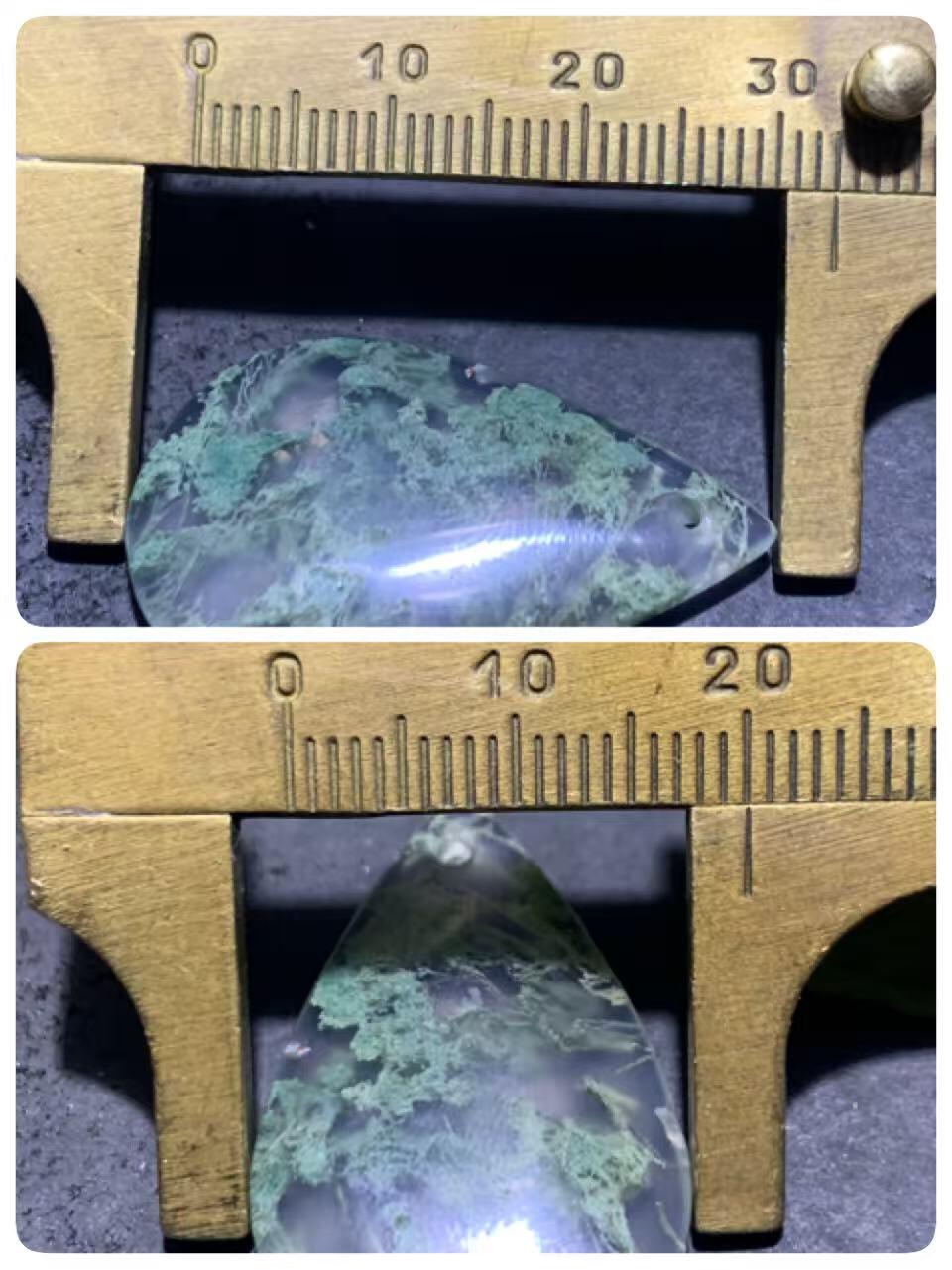 冰透高润度水草玛瑙通货吊坠一个，，。