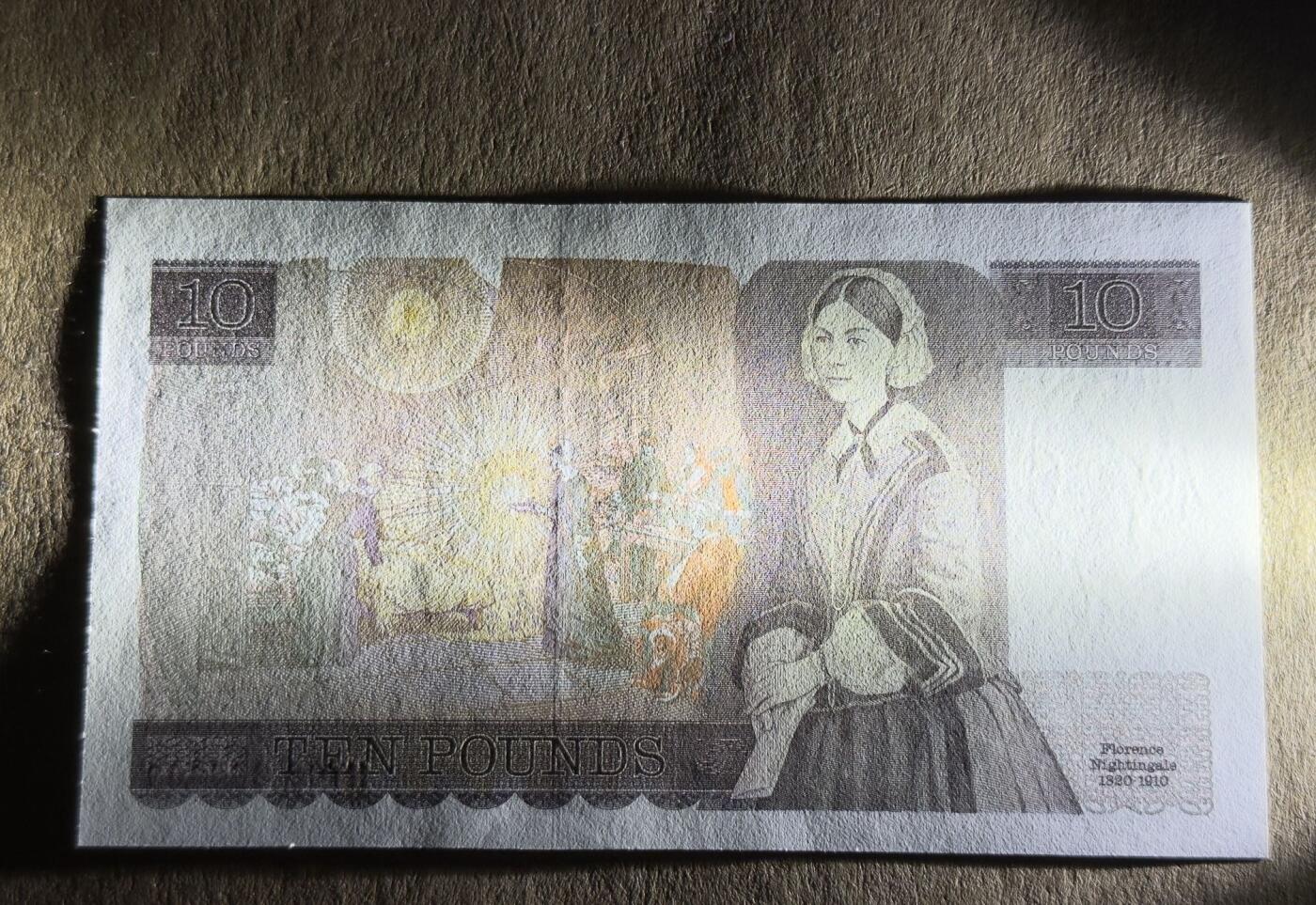 【礼羽收藏】🌏世界钱币拍卖第113期 英国D系列10英镑无4.7unc品相