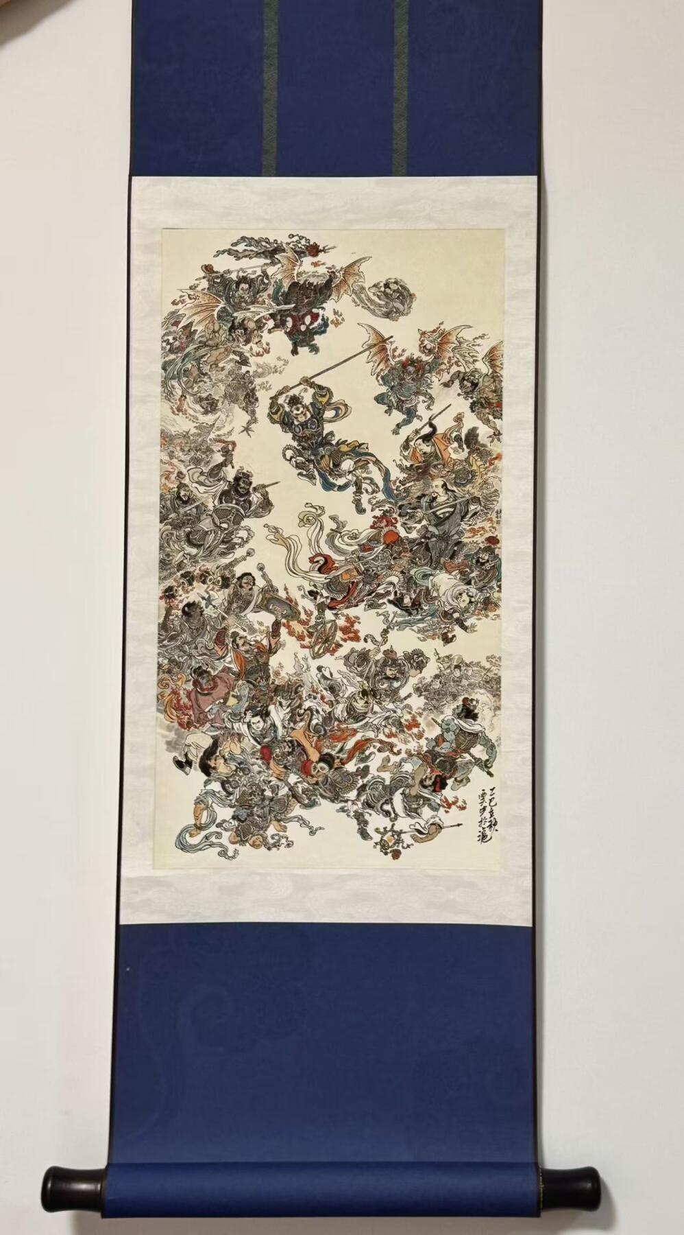 NO.16 好又多金牌大场，双11狂欢继续！每周一站式配齐，方便凑单！（周6晚8点截拍，卖家送拍0抽成！） 【亲签卷轴】李云中老师亲签 大闹天宫卷轴 挂在书房效果绝佳 【金猴奋起千钧棒，玉宇澄清万古埃】