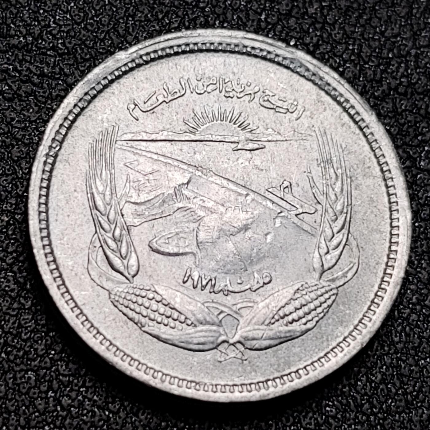 泉币菌-第141场-精品福利场（之前场次29日、30日发货，敬请谅解） 原光-1973年埃及5米利姆纪念币--FAO--阿斯旺大坝