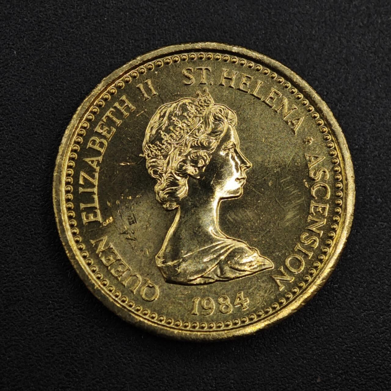 【淘币小摊】实时拍第八百一十拍   散币场   满百包邮可预留二周 每周一统一发货   圣赫勒拿1984年燕鸥一镑铜币